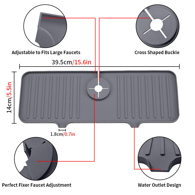 Quick Drying Sink Mat – No More Water Mess