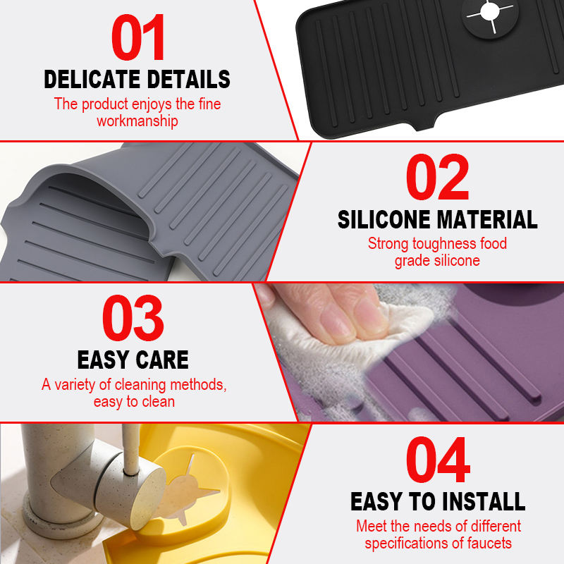 Quick Drying Sink Mat – No More Water Mess